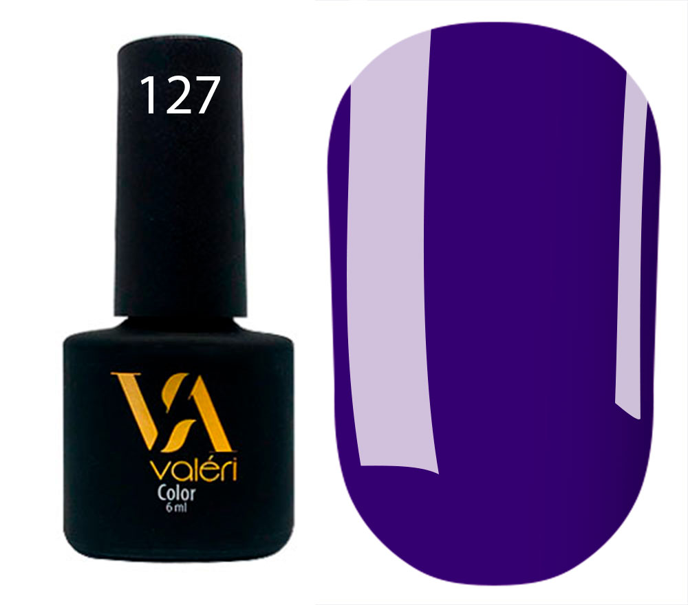 Гель-лак Valeri Colour 6 мл №127 (Колір: емаль, синій)