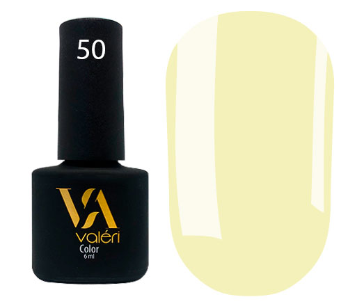 Гель-лак Valeri Colour 6 мл №050 (Цвет: лимонный, эмаль)