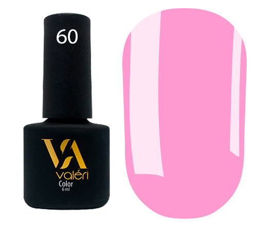 Гель-лак Valeri Colour 6 мл №060 (Колір: рожевий барбі, емаль)