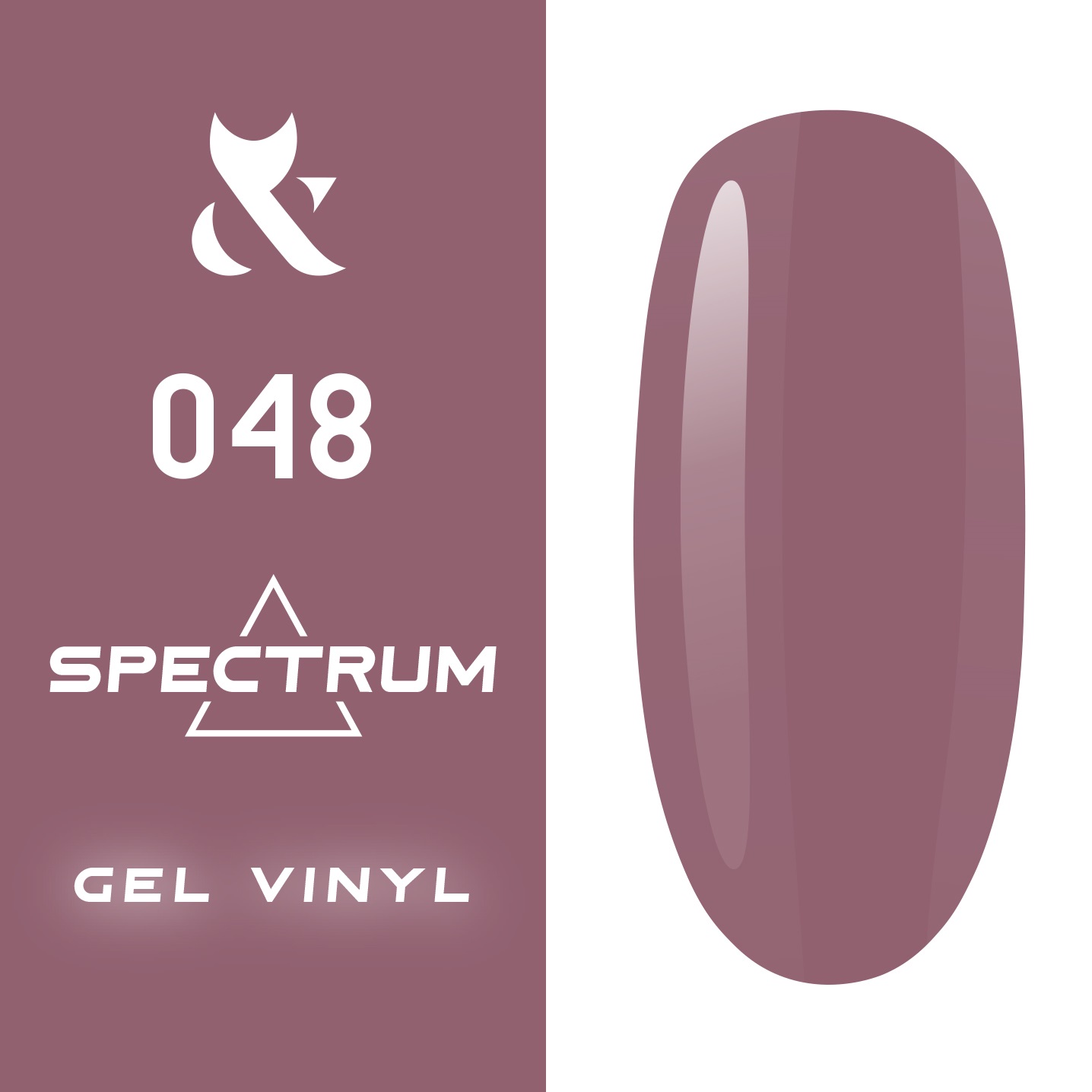 Гель-лак F.O.X Spectrum Gel Vinyl 7 мл № 048 (Колір: рожево-ліловий приглушений)
