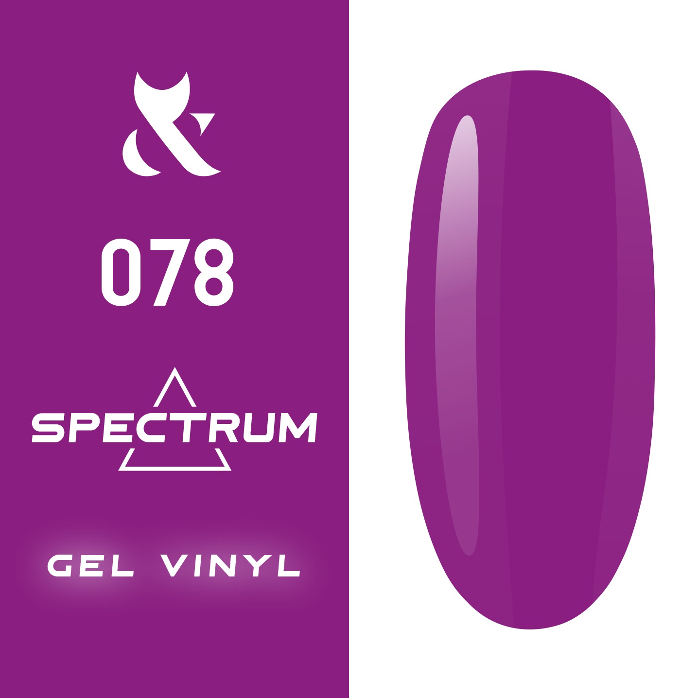 Гель-лак F.O.X Spectrum Gel Vinyl 7 мл № 078 (Колір: фіолетовий)
