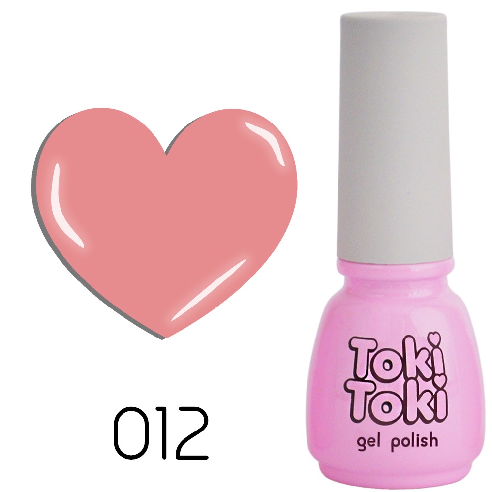 Гель-лак Toki-Toki 5 мл № 012 (Колір: рожевий персик)