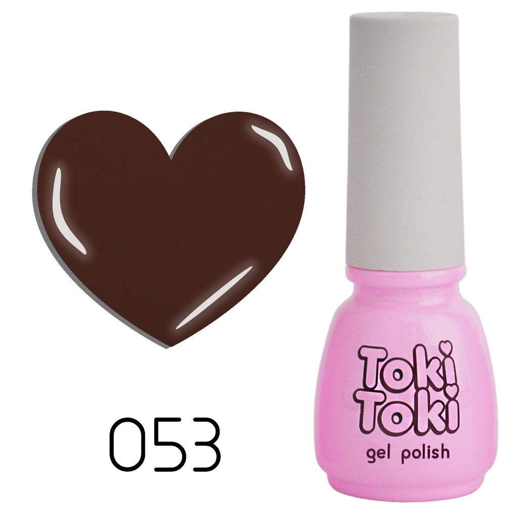 Гель-лак Toki-Toki 5 мл № 053 (Колір: молочний шоколад)