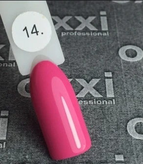 Гель-лак OXXI № 014 10 мл (Колір: рожевий, емаль)