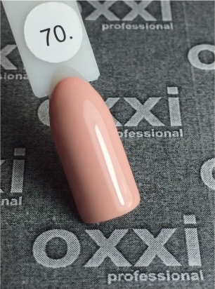 Гель-лак OXXI № 070 10 мл (Цвет: бледный розово-персиковый, эмаль)
