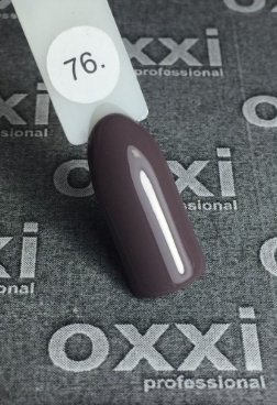 Гель-лак OXXI № 076 10 мл (Колір: коричневий, емаль)