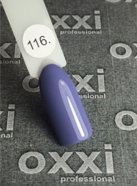 Гель-лак OXXI № 116 10 мл (Цвет: бледный серо-фиолетовый, эмаль)