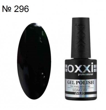 Гель-лак OXXI № 296 10 мл (Колір: темно-зелений)