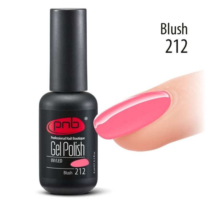 Гель-лак PNB 212 Blush (Колір: персиково-рожевий рум'янець)